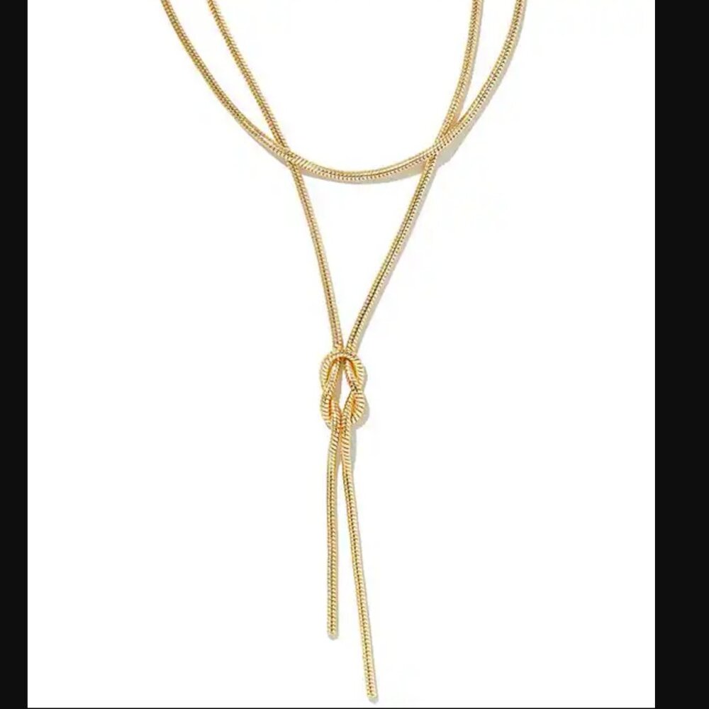 Kendra Scott Annie Gold Y Necklace